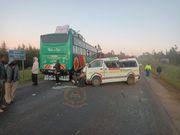 4 killed after bus collided with Matatu along Eldoret - Nakuru Highway
