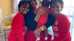 Grace Msalame with her family (Son and daughters)