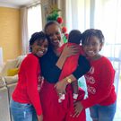 Grace Msalame with her family (Son and daughters)