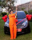 Flaqo gifts his girlfriend Keranta a new car for her birthday