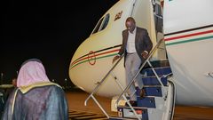 President William Ruto departed for Riyadh to attend the inaugural Saudi-African Summit on November 10, 2023