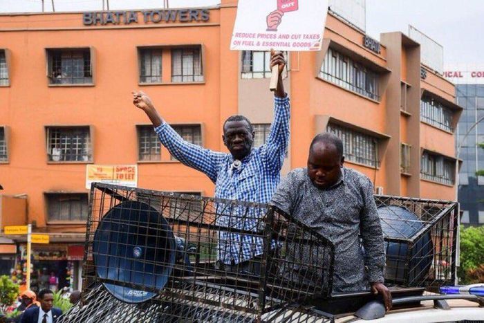 Besigye has been raising hackles over the rising commodity prices