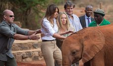 Former US First Lady Melania Trump in Kenya in 2018