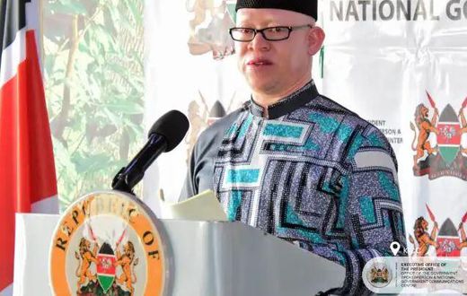 File image of Government Spokesman, Isaac Mwaura addressing the press