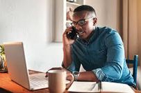 A man in an office