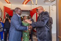 President William Ruto and First Lady Rachel Ruto meet Steve Harvey in the U.S.