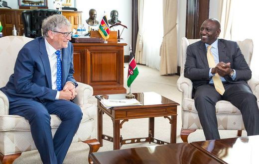 President William Ruto meets with Bill Gates at State House in December 2022
