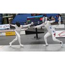 Kenyan Fencer Alexandra Malika Ndolo in a previous competition