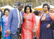 ODM Party Leader Raila Odinga, Nairobi Women Rep Esther Passaris and the late Rose Onunga