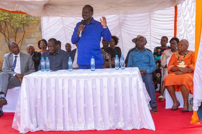 Azimio leader Raila Odinga