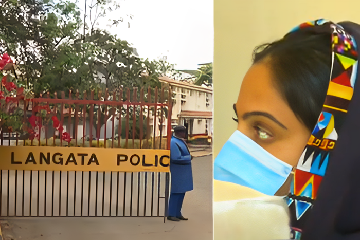 A collage of Lang'ata Police Station and
