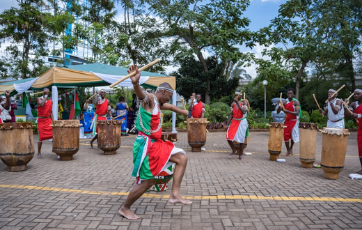 Burundi dancers presenting their cultural dance