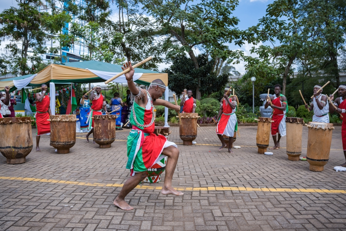 Burundi dancers presenting their cultural dance