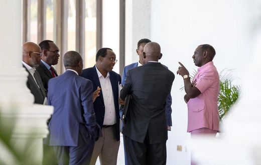 President William Ruto meeting officials from Treasury and Central Bank and President's Council of Economic Advisors State House Nairobi.