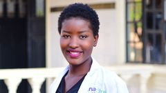 Deborah Monari in Nurse Coat