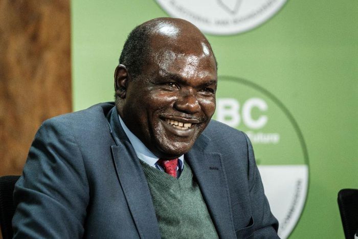Wafula Chebukati, the Chairman of Independent Electoral and Boundaries Commission (IEBC), attends a media conference at Bomas of Kenya in Nairobi on August 1, 2022, ahead of 2022 Presidential and Parliamentary Elections.(Photo by YASUYOSHI CHIBA/AFP vi...
