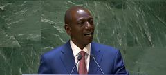President William Ruto speaking at the United Nations General Assembly (UNGA), New York, USA.