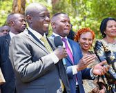 Deputy President Rigathi Gachagua speaking in Meru in the company of other leaders on Saturday, October 7, 2023