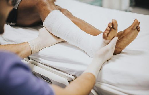 An injured leg