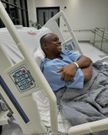 Kenyan producer Philip Karanja 'Director Phil' in the hospital after an accident in July 2024.