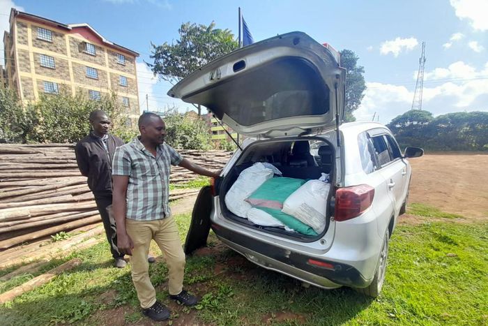 NEMA Kiambu inspectors and police raided a home suspected to be manufacturing banned plastic bags in Ngarariga.