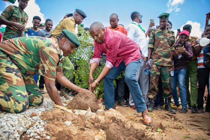 Interior CS Kithure Kindiki during the national tree planting day