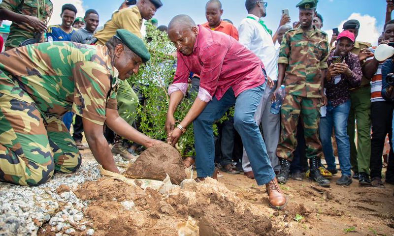 Interior CS Kithure Kindiki during the national tree planting day