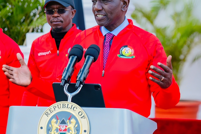 President William Ruto and CS Ababu Namwamba during a past function at State House