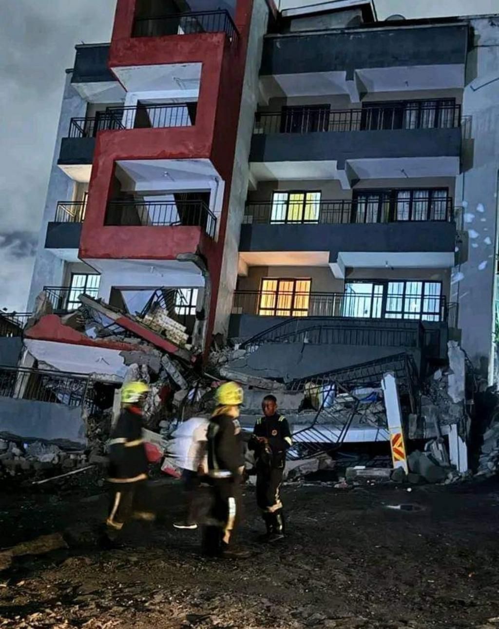 A five-storey building known as Espsom Apartments located along Naivasha Road in Uthiru has tragically collapsed.