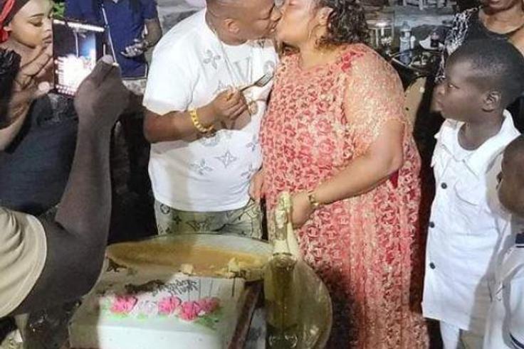 File image of former Nairobi Governor Mike Sonko and his wife, Primrose Mbuvi pictured during her birthday