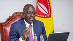President William Ruto chairing a Cabinet meeting on July 18, 2023