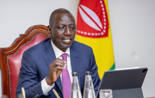 President William Ruto chairing a Cabinet meeting on July 18, 2023