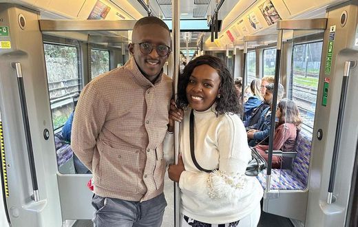 Comedian Njugush and his wife Wakavinye