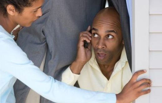 Man cheating on his partner
