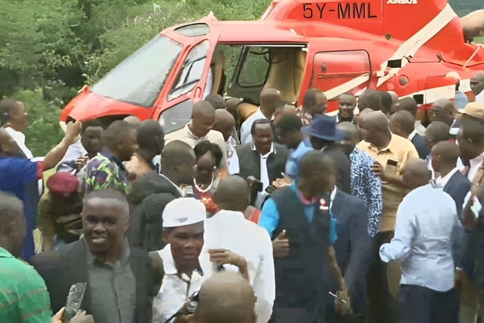 Retired President Uhuru Kenyatta in Mwingi on Sunday, November 19, 2023
