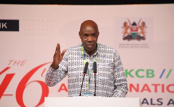 Education CS Ezekiel Machogu at the 46th Annual conference of the Kenya Secondary Heads Association (KESSHA) at Sheikh Zayed Hall in Mombasa on June 28, 2023