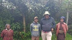 President Uhuru Kenyatta shares a moment with residents in Gatundu North