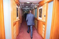 Deputy President Rigathi Gachagua arrives at his Harambee House Annex office on March 27, 2023