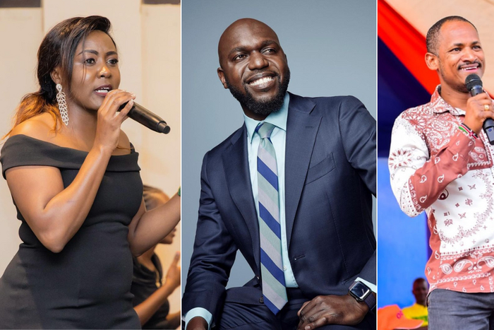 Selly Kadot Amutabi, Larry Madowo and Babu Owino