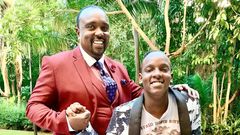 The late Bishop Allan Kiuna and his son Jeremy Kiuna