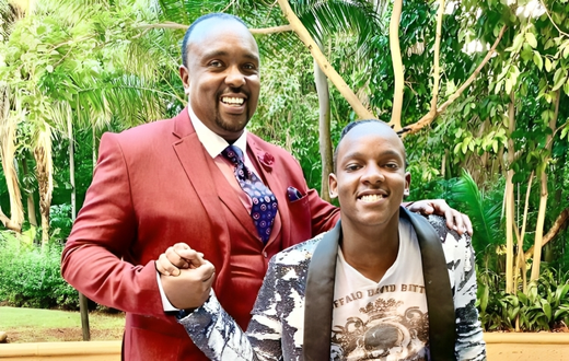 The late Bishop Allan Kiuna and his son Jeremy Kiuna