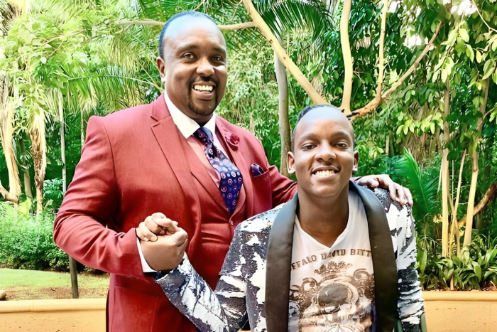 The late Bishop Allan Kiuna and his son Jeremy Kiuna