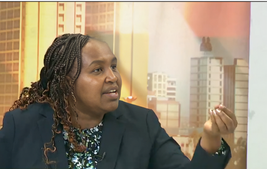 Aldas MP Marianne Kitany speaking during a show on K24 TV