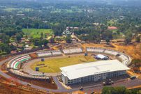 An aerial shot of Masinde Muliro Stadium ahead of the Madaraka Day celebrations