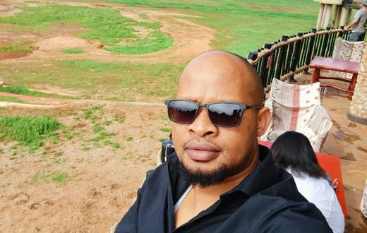 NTV Managing Editor Oliver Mathenge during a safari to Tsavo National Park