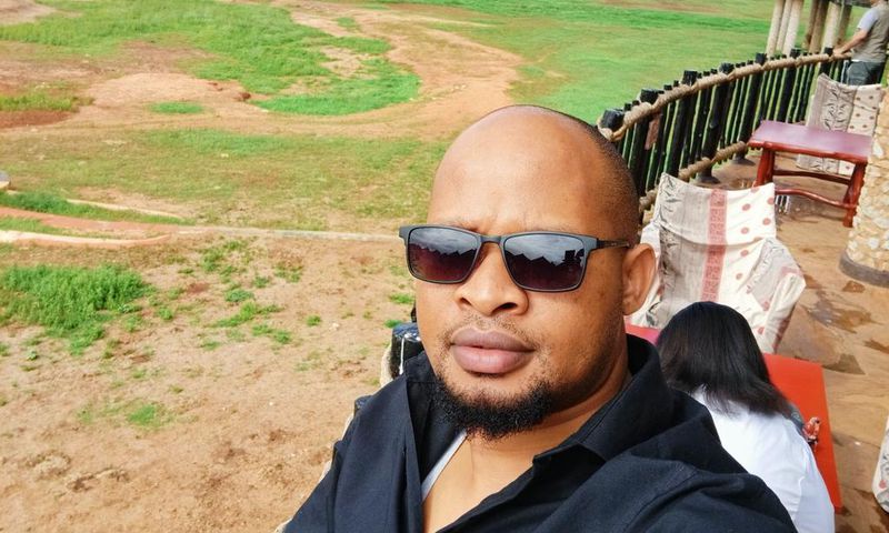 NTV Managing Editor Oliver Mathenge during a safari to Tsavo National Park