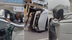 Driver escapes from accident along Waiyaki Way as eyewitnesses watch helplessly