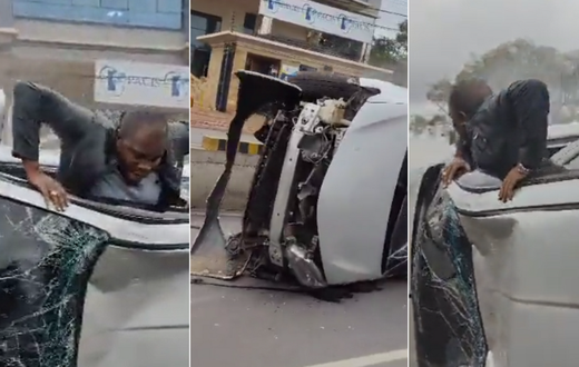 Driver escapes from accident along Waiyaki Way as eyewitnesses watch helplessly