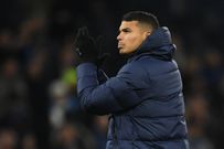 Thiago Silva of Chelsea reacts at full time of Chelsea vs Manchester City on January 8, 2023.