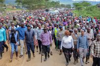 Deputy President Rigathi Gachagua visited Mai Mahiu to condole with the families who lost their loved ones in the flash floods on April 29, 2024